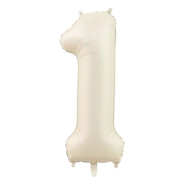 40 inch US Version verslarge digital aluminum foil balloon cream caramel color number 0-9 birthday party festival decoration