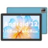 Android 14 Tablet 10.1 inch with Case, 3GB, 64GB, IPS Touch Screen, Quad-Core,1280x800 | Wi-Fi6 | 6000mAh | Google Certified(White)