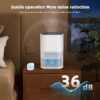 2000ml Portable Dehumidifier, Auto Defrost, Ultra Quiet for Home Large Room Bathroom Garage,Auto Power Off,LED Indicator,clearance sales,White
