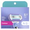 Extra Smooth Contour Women's Razor Blade Refills, 4 Count