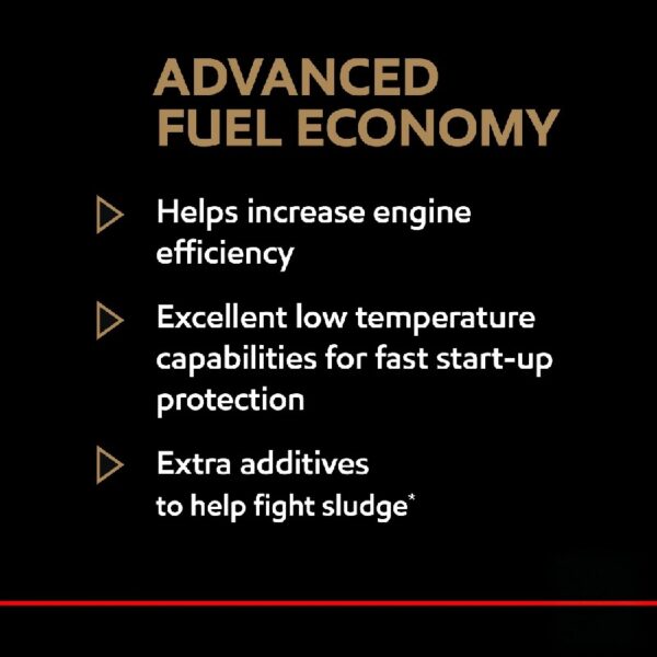 Advanced Fuel Economy Full Synthetic Motor Oil 0W-20, 5 Quart