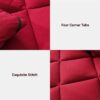 3 Pieces Bed in a Bag Comforter Set Duvet Insert,Reversible,Red/Black,Full Size Comforter Set-200GSM