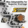 Sidewinder Camper RV Sewer Hose Support - Plastic, Multicolor, 15-Foot (43041)