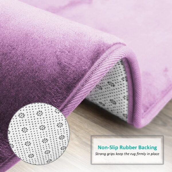 Nestl Set of 3 Absorbent Memory Foam Bath Mat Bathroom Rugs, Gray, Large 20