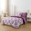 7 Piece Reversible Bed in a Bag Comforter Set with Sheets, Black, Queen