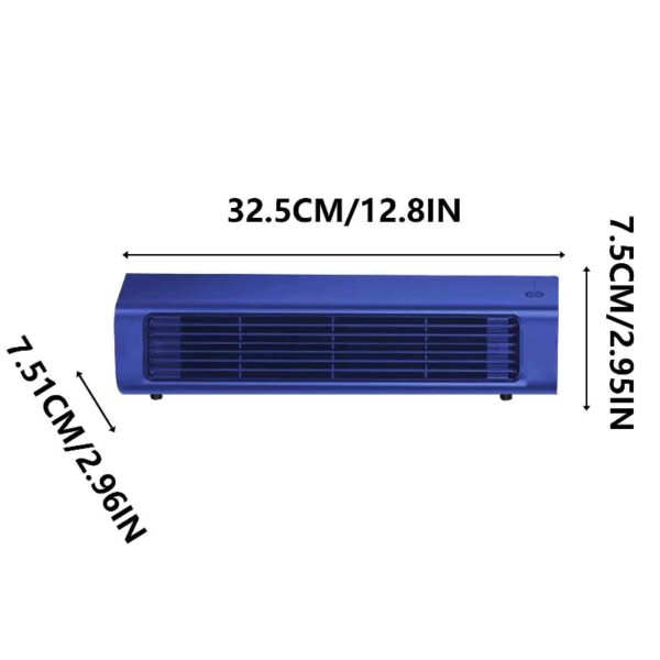 Portable Wall Mounted Airs Conditioners, No Drilling Kitchen Wall Air Conditioner Fan, 2025 New Plug in Air Conditioner, Wall Mounted Fan, for Kitchen, Bedroom, Office (Blue)