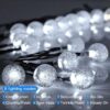GooingTop 2Pack Outdoor String Lights, Each 37.5Ft 100LED Hanging Patio Lights with 8 Lighting Modes, Auto On/Off for Garden Patio Yard Decor, Warm White