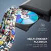 Mini HDMI DVD Player for TV, CD Player for Home with USB Input and AV Coaxial Output, Include Remote Control