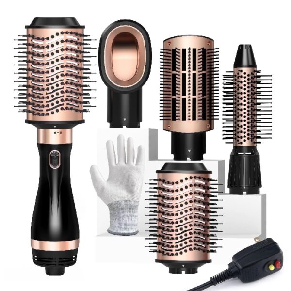 Hair Dryer Brush, Hot Air Brush, Blow Dryer Brush Tool Set Straightener/Dryer/Curling Plastic