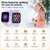 2025 New 1.85-inch Women's Smartwatch with Answer/Make Calls/120+Sports Modes/Two watch straps, IP68 Waterproof Fitness Tracker Fits for Android Iphone Devices（Gold Milan Steel Belt）