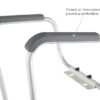 Toilet Safety Rails, Height Adjustable Toilet Frame, 250 lb. Weight Capacity