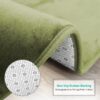 Nestl Set of 3 Absorbent Memory Foam Bath Mat Bathroom Rugs, Gray, Large 20