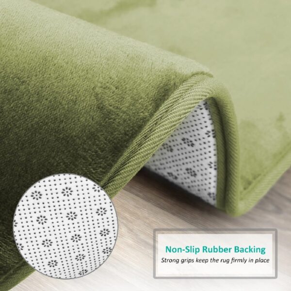 Nestl Set of 3 Absorbent Memory Foam Bath Mat Bathroom Rugs, Gray, Large 20