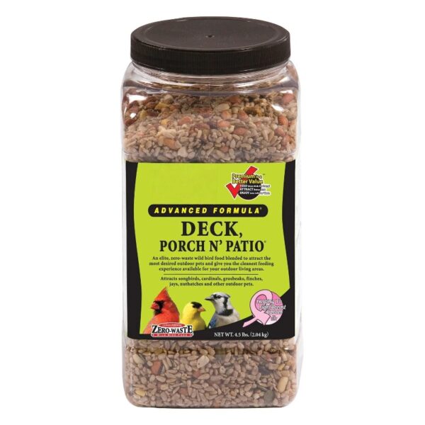 Deck, Porch, N, Patio Wild Bird Feed, 5 lb. Bag, 1 Pack