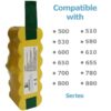 14.4V NiCD Replacement Battery Compatible with Roomba 500 600 700 Series APS 555 595 620 630 650 660 790