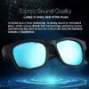 Unisex Smart Sunglasses with Bluetooth, Black