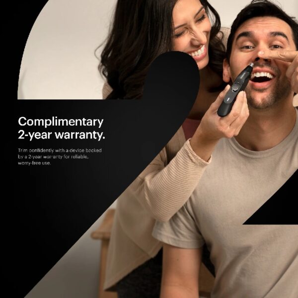 The Weed Whacker® 2.0 Men's Electric Nose & Ear Hair Trimmer - Black