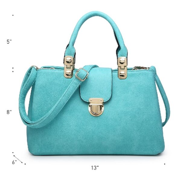 Women Satchel Handbags Top Handle Purse Medium Tote Bag Vegan Leather Shoulder Bag