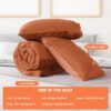 3 Pieces Bed in a Bag Comforter Set Duvet Insert,Reversible,Red/Black,Full Size Comforter Set-200GSM