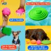 Dura Play Large Ball Dog Toy with Bacon Scent and Squeaker, Latex, 3 Pack