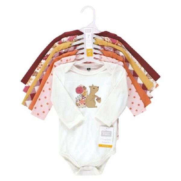 Cotton Long-Sleeve Bodysuits, 7-Pack, Preemie-24 Months