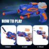 Shooting Game Toy for Kids, Digital Targets with 2 Foam Dart Blaster, Outdoor Game Toys Gifts for 5, 6, 7, 8, 9, 10+ Year Old Boys