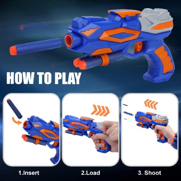 Shooting Game Toy for Kids, Digital Targets with 2 Foam Dart Blaster, Outdoor Game Toys Gifts for 5, 6, 7, 8, 9, 10+ Year Old Boys