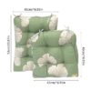 Outdoor Patio Cushion, Rocking Chair Cushion Set, Tufted Pads, Set of Upper and Lower with Ties Pack of 2 (2 Sets) - Back 21
