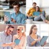 Android 14 Tablet 10.1 inch with Case, 3GB, 64GB, IPS Touch Screen, Quad-Core,1280x800 | Wi-Fi6 | 6000mAh | Google Certified(White)