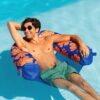 Shaka Sling XL Pool Float, Doubled-Sided Mesh, Quick Draining Fabric, No Inflation Needed, Sweet Shells Berry
