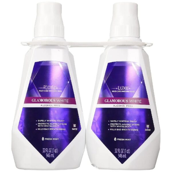 3D Glamorous White Alcohol Free Whitening Mouthwash Fresh Mint (32 oz. 2 pk.)