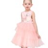Flower Girls Dress Blue Belted Wedding Party Bridesmaid 12