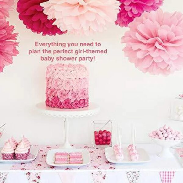 Dessie® 9 Girl Baby Shower Card Games Activity Kit with Pink Party Supplies & Decorations