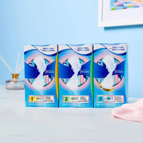 Infinity Feminine Pads for Women, Size 3, Extra Heavy Flow, with Wings, Unscented, 84 Ct