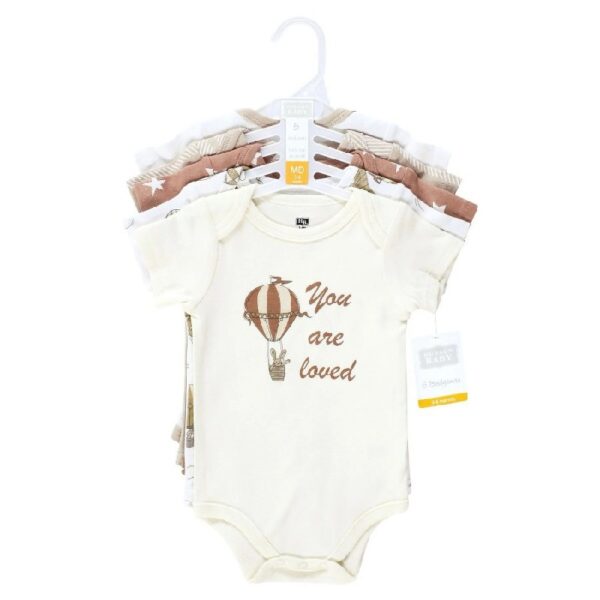 Short Sleeve Bodysuits, 5-Pack, Newborn- 24 Months