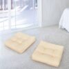 2 PCS 21'' x 21'' Patio Chair Seat Cushion Pads Indoor/Outdoor Turquoise