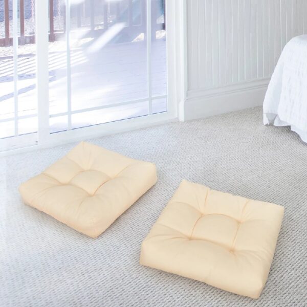 2 PCS 21'' x 21'' Patio Chair Seat Cushion Pads Indoor/Outdoor Turquoise