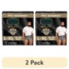 (2 pack) Real Fit Incontinence Underwear for Men, Adult Diapers, L/XL, Grey, 12 Count