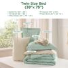 King Size Comforter Set Burnt Orange, 7 Pieces Lightweight King Bedding Sets Boho with Comforter, Sheets, Pillowcases & Shams