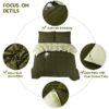 Light Weight Down Alternative Comforter Set, Queen, Green, Reversible