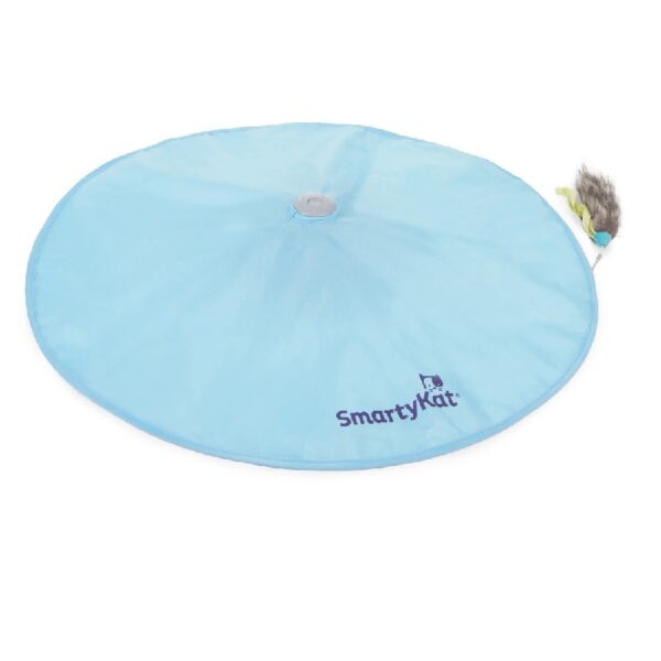 SmartyKat Hot Pursuit Electronic Concealed Motion & Light Cat Toy with Faux Fur Wand