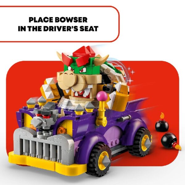Super Mario Bowser’s Muscle Car Expansion Set, Collectible Bowser Toy for Kids, Gift for Boys, Girls and Gamers Ages 8 and Up, 71431