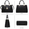 Women Satchel Handbags Top Handle Purse Medium Tote Bag Vegan Leather Shoulder Bag