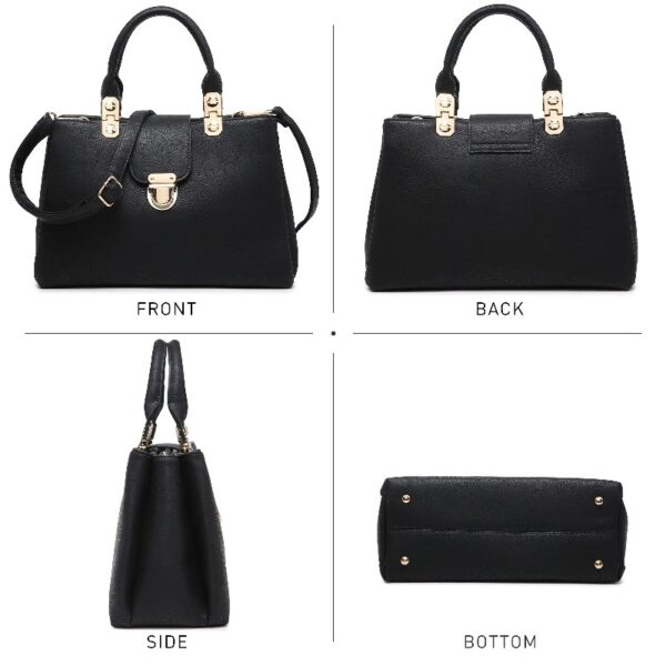 Women Satchel Handbags Top Handle Purse Medium Tote Bag Vegan Leather Shoulder Bag
