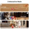 Cat Toys Rechargeable Electronic Pet Toy Ball Fast Rolling in Pouch Interactive Cat Toys for Indoor Cats