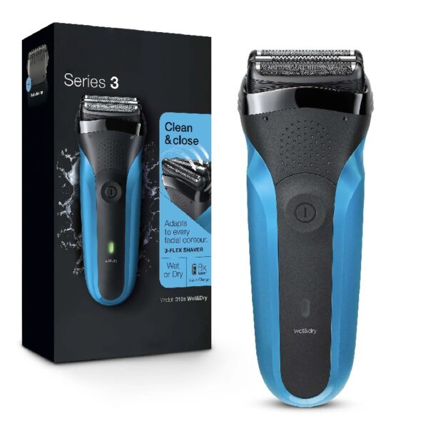 Series 3 Electric Razor for Men, Rechargeable Wet Dry Shaver, 310s