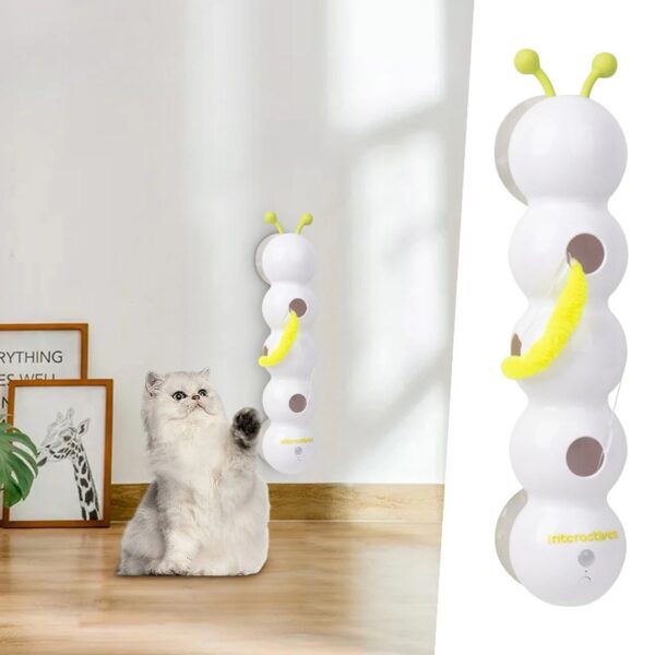 Aodebiao Cat Toy, 2025 Upgraded Caterpillar Smart Cat Toy, Smart Motion Cat Toys with Worm Design, Interactive Caterpillar Cat Toys, Promotes Exercise & Mental Stimulation