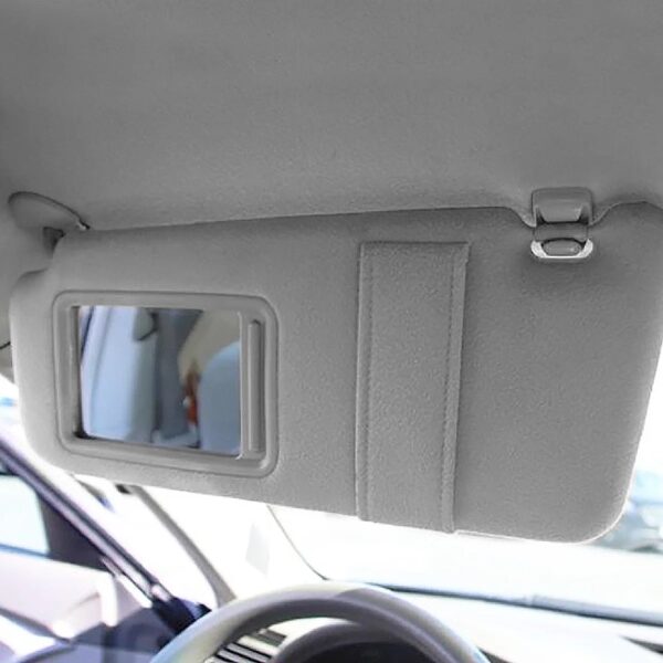 ZTL-Y-0144-GY For 2007 to 2011 Toyota Camry Factory Style Left Driver Side Sun Visor Sunshade without Vanity Light Grey 08 09 10