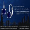 Gem Stone King 925 Sterling Silver Oval Cabochon White Simulated Opal Earrings for Women (2.10 Cttw, Oval 8X6MM)