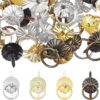 1box 100pcs 5 colors Metal Brad Fasteners with Pull Rings Mini Brad Paper Fasteners Crafts Decoration Accessories for Drawer